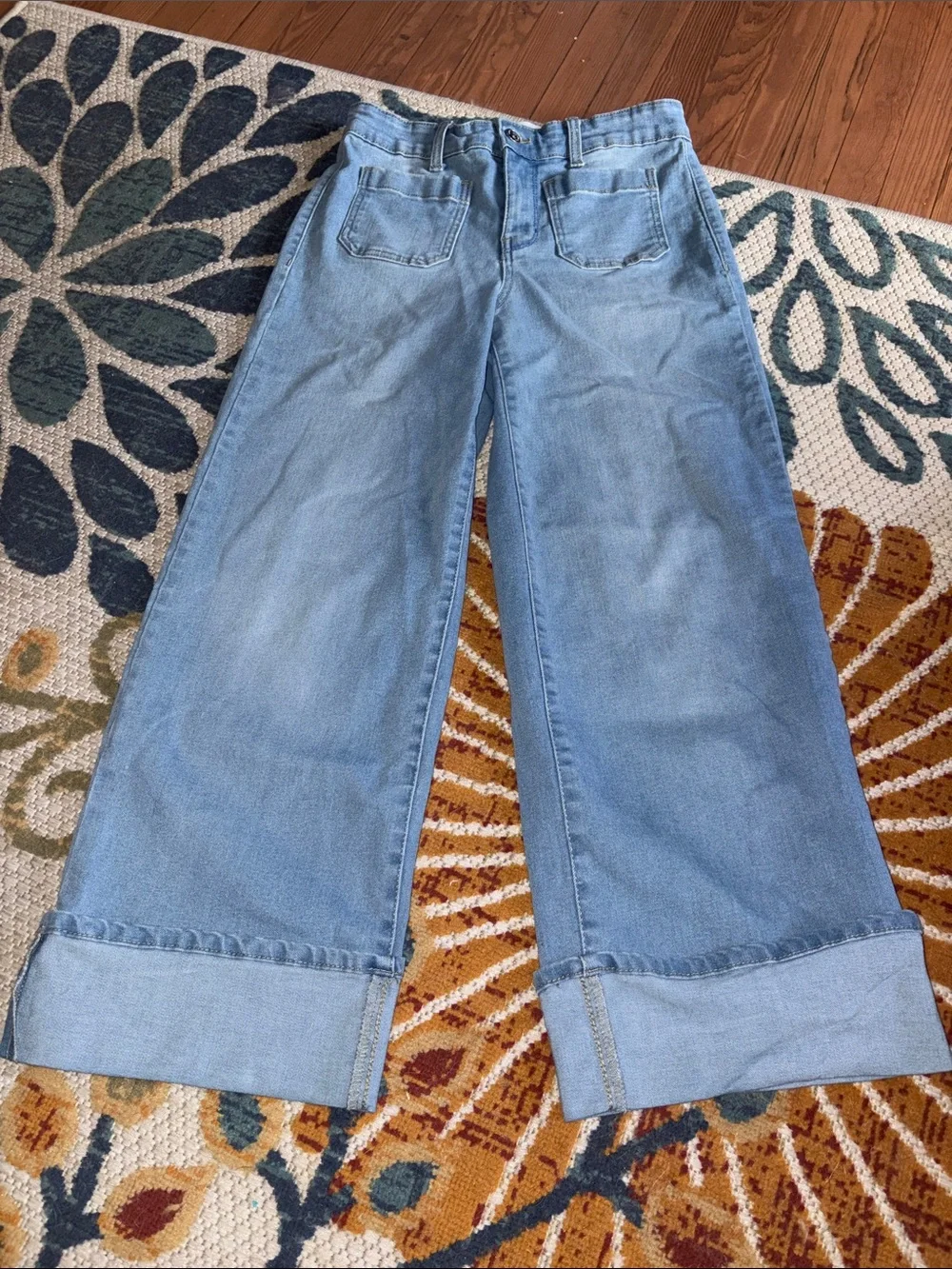 crown & ivy Light Blue Wide-Leg  Jeans size 4